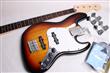 Electric J Bass Kit - Licensed Fender Body and Neck BYO-JBLFBN