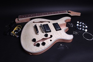Electric Guitar Kit- Carved Top Semi Hollow  BYO-CT-SH2