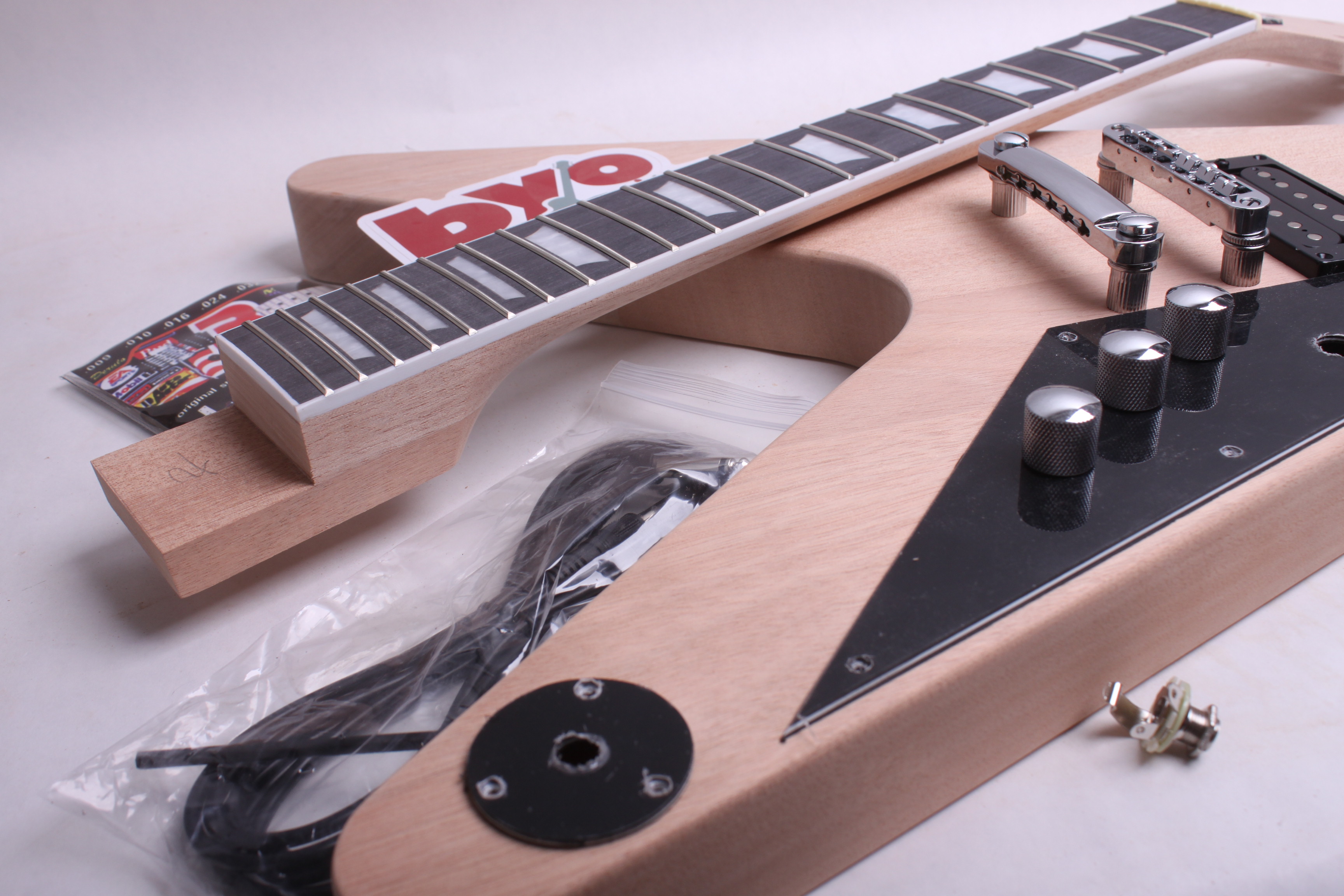 ELECTRIC GUITAR KIT flying v STYLE Guitar bodies and kits from BYOGuitar