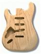 Allparts Licensed Fender® Strat® Body in Ash - Left Handed AP-SBAO-L