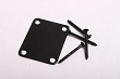 4 Hole Electric Guitar Neckplate in Black BYO-NP-B