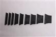 Black Acrylic Trapezoid Inlays BYO-I-BL-T