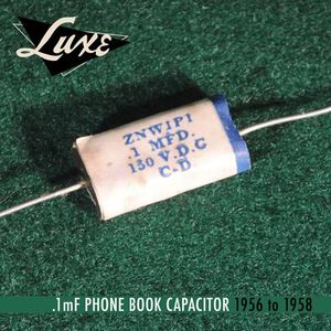 1956-1958 Phone Book: Wax Impregnated Paper & Foil .1mF Capacitor KSPT56