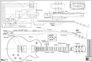 Electric Guitar Body Blueprints