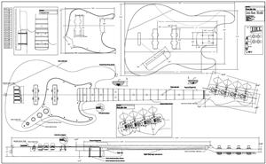 Full Scale Jazz Bass Plan BYOPLAN-JBASS