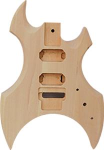 Warlock Style Electric Guitar Body - Unfinished BYOWU