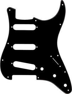 Black 3-ply Strat Pick Guard BYOPGSB