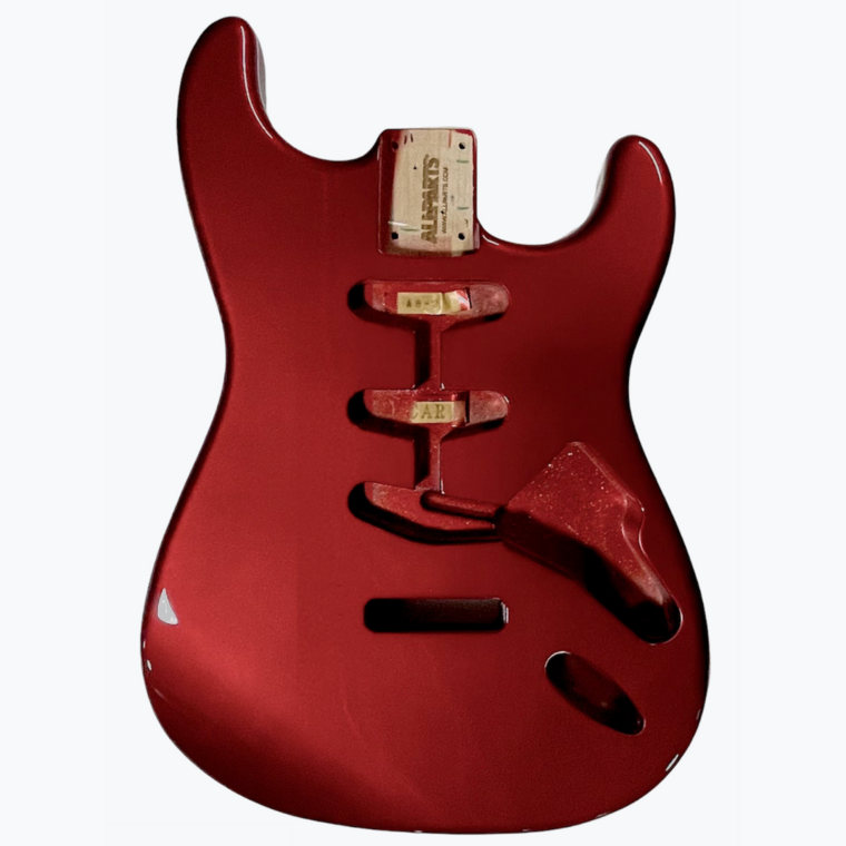 Allparts Candy Apple Red Finished Replacement Body for Telecaster® Bass® APSBF-CAR