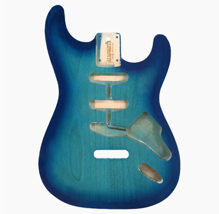 Allparts Finished Strat Body Ocean Blue Burst APSBF-OBB