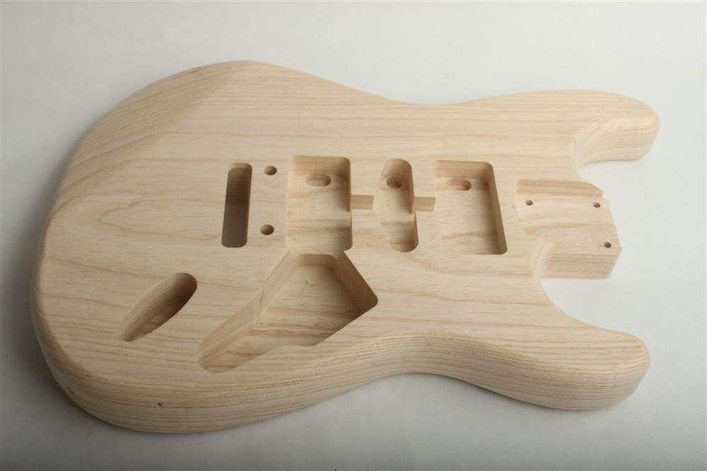 2 piece Swamp Ash Strat Guitar Body Unfinished CLR-ST25