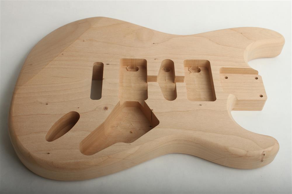 BYO Custom Shop 3 Piece Ultralight Alder ST style Guitar Body