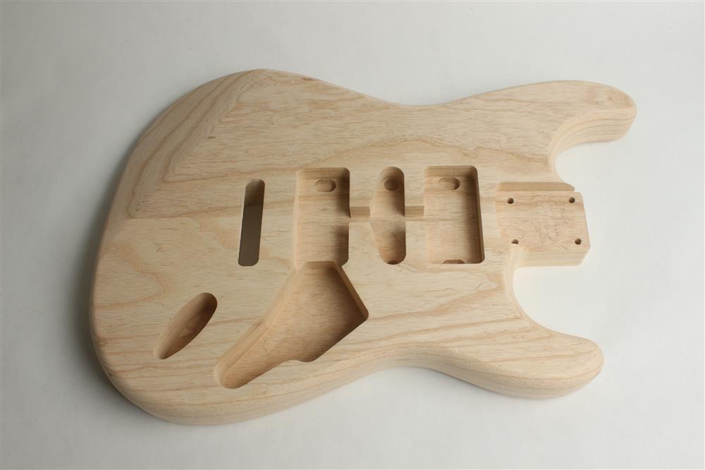 2 Piece Light Swamp Ash Strat Guitar Body  Unfinished CLR-ST013