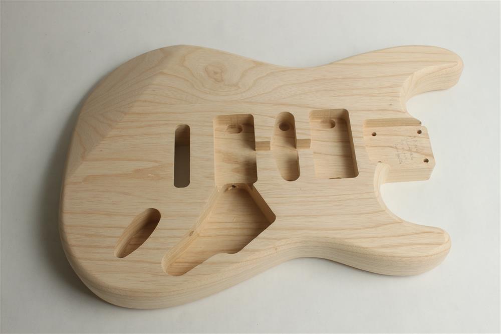 2 Piece Light Alder Strat Guitar Body  Unfinished CLR-ST03