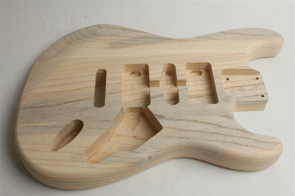 2 Piece Light Pine Strat Guitar Body  Unfinished CLR-ST04