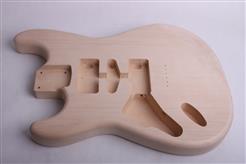2 Piece Light Basswood Strat Guitar Body Unfinished CLR-ST15
