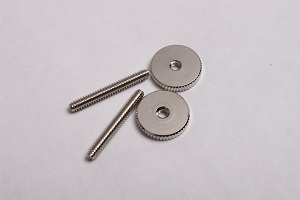 Faber 6-32 ABR-1 Style Threaded Bridge Posts & Thumbwheels F3082-ST-NG