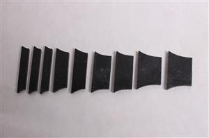 Black Acrylic Trapezoid Inlays BYO-I-BL-T