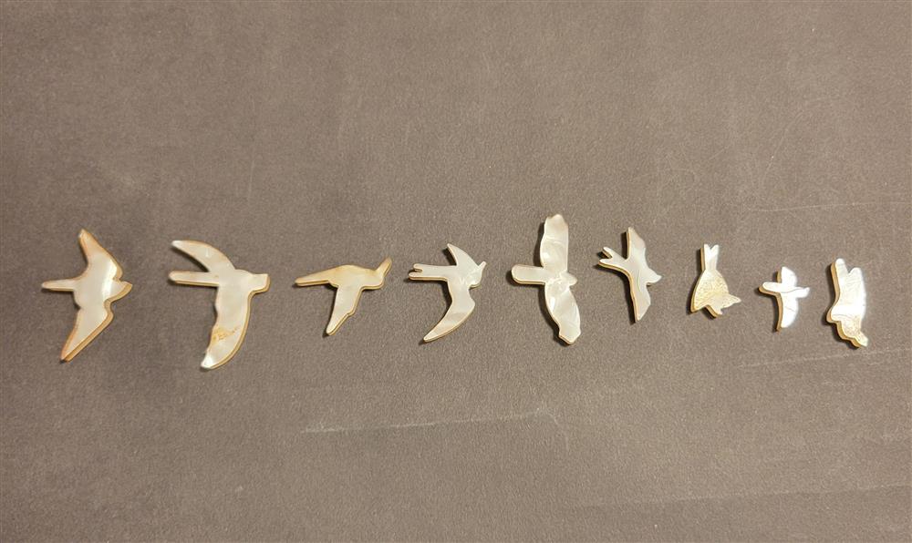 Pearloid Bird Inlays BYO-I-Pearl-Birds