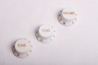 White Strat Knobs BYO-ST-White