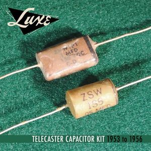 1956-1960 Matched Pair of Luxe Oil-Filled .022mF Bumble Bee Capacitors KBEP022