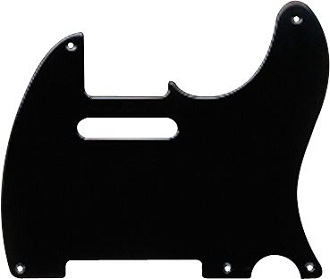 Tele Black 1 Ply Pickguard BYO-T-PG