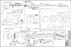 Full  Scale Jazzmaster BYOPLAN-JAZZ