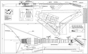 Full  Scale Randy Rhoads V BYOPLAN-RRV