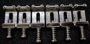 Wudtone Steel Nickel bridge saddles WUDTONE-SADDLES