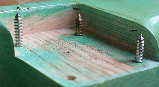 Wudtone Neck Plate and Screws Guitar bodies and kits from BYOGuitar