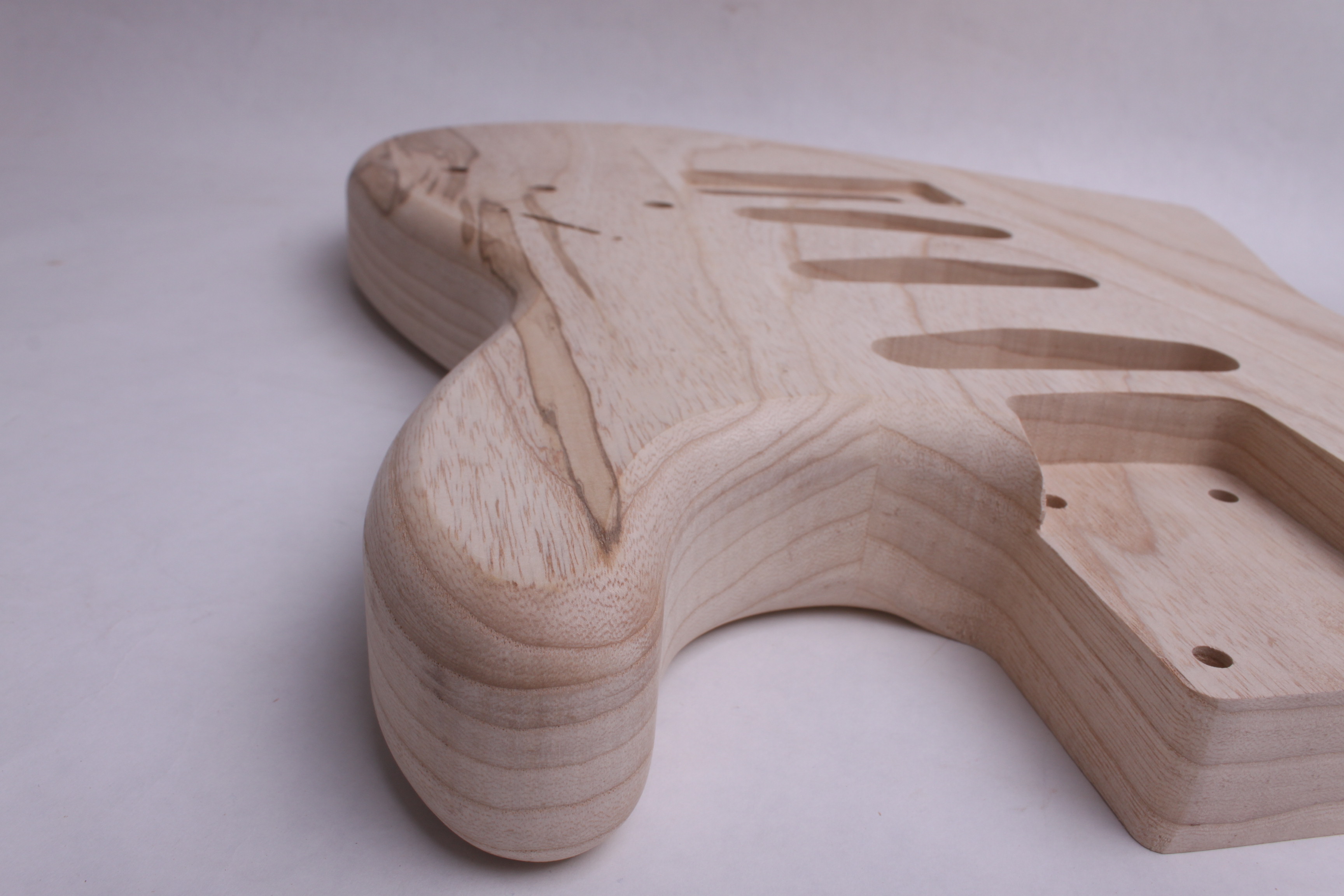 3 Piece Swamp Ash Strat Guitar Body Unfinished - Guitar