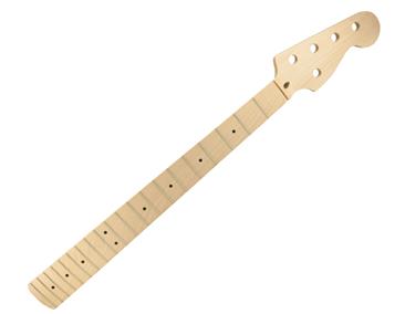 Fafeims Bass Neck Maple Electric Bass Neck,Durable Practical 21 Fret Maple Electric Bass 5-String Bass Neck Instrument Replacement Part for 5-String Electric Bass 
